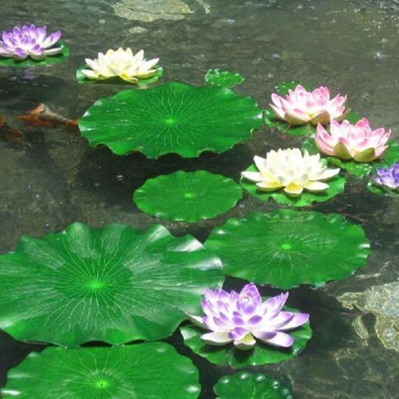 Bonsai Garden With Pond - 2026년 인공 수련 꽃 없는 연잎