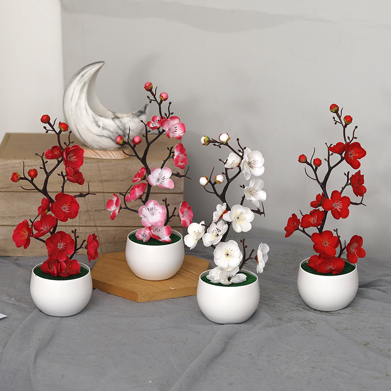 Bonsai Garden Ideas - 크리스마스 인조 녹색 PE 소나무 가지