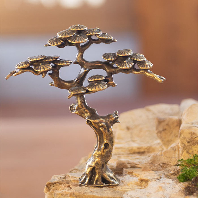 Bonsai Garden Ideas - 미니 환영 소나무 미니어처 입상 구리