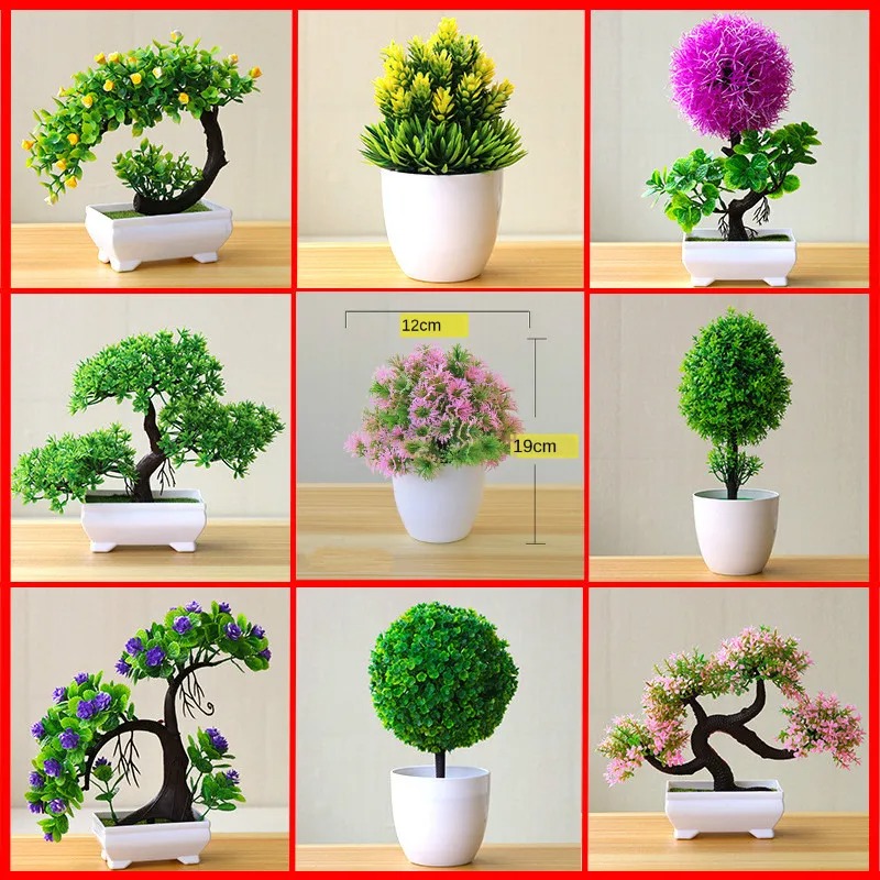 Bonsai Garden Ideas - 인공 소형 나무 화분 식물 가짜