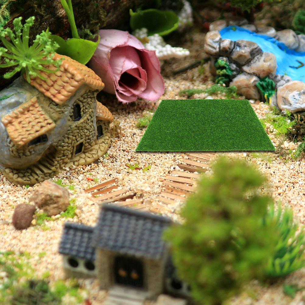 Bonsai Garden Miniature - 16개입 리얼리스틱 인조 이끼 잔디 시뮬레이션