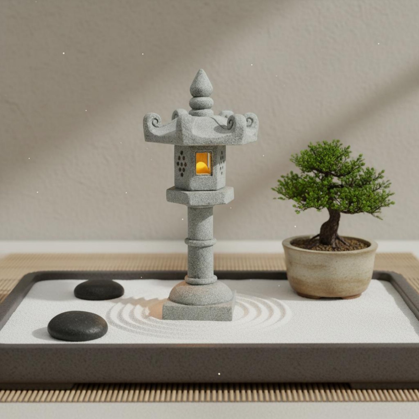 미니어처 석등 고풍스러운 마감 분재 장식 평온한 정원  - Bonsai Garden Miniature 리뷰 및 가격