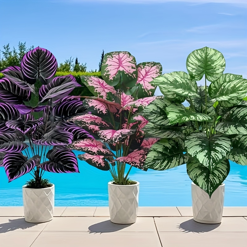 3pcs 60cm 대형 인공 녹색 식물 세트 정원 장식 - Bonsai Garden Ideas 리뷰 및 가격