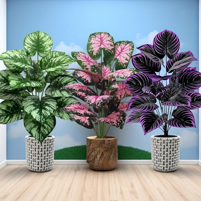 3pcs 60cm 대형 인공 녹색 식물 세트 정원 장식 - Bonsai Garden Ideas 리뷰 및 가격