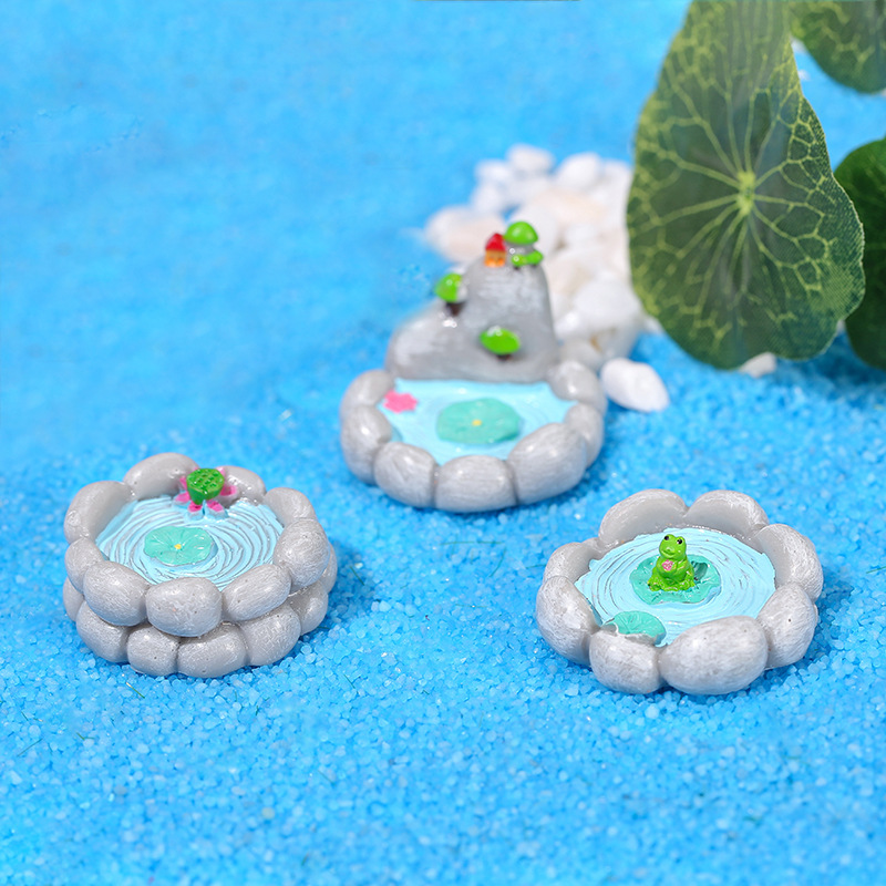 3pc 인공 수영장 모델 연못 분재 입상 수지 공예 미 - Bonsai Garden With Pond 리뷰 및 가격