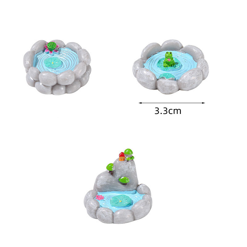 3pc 인공 수영장 모델 연못 분재 입상 수지 공예 미 - Bonsai Garden With Pond 리뷰 및 가격