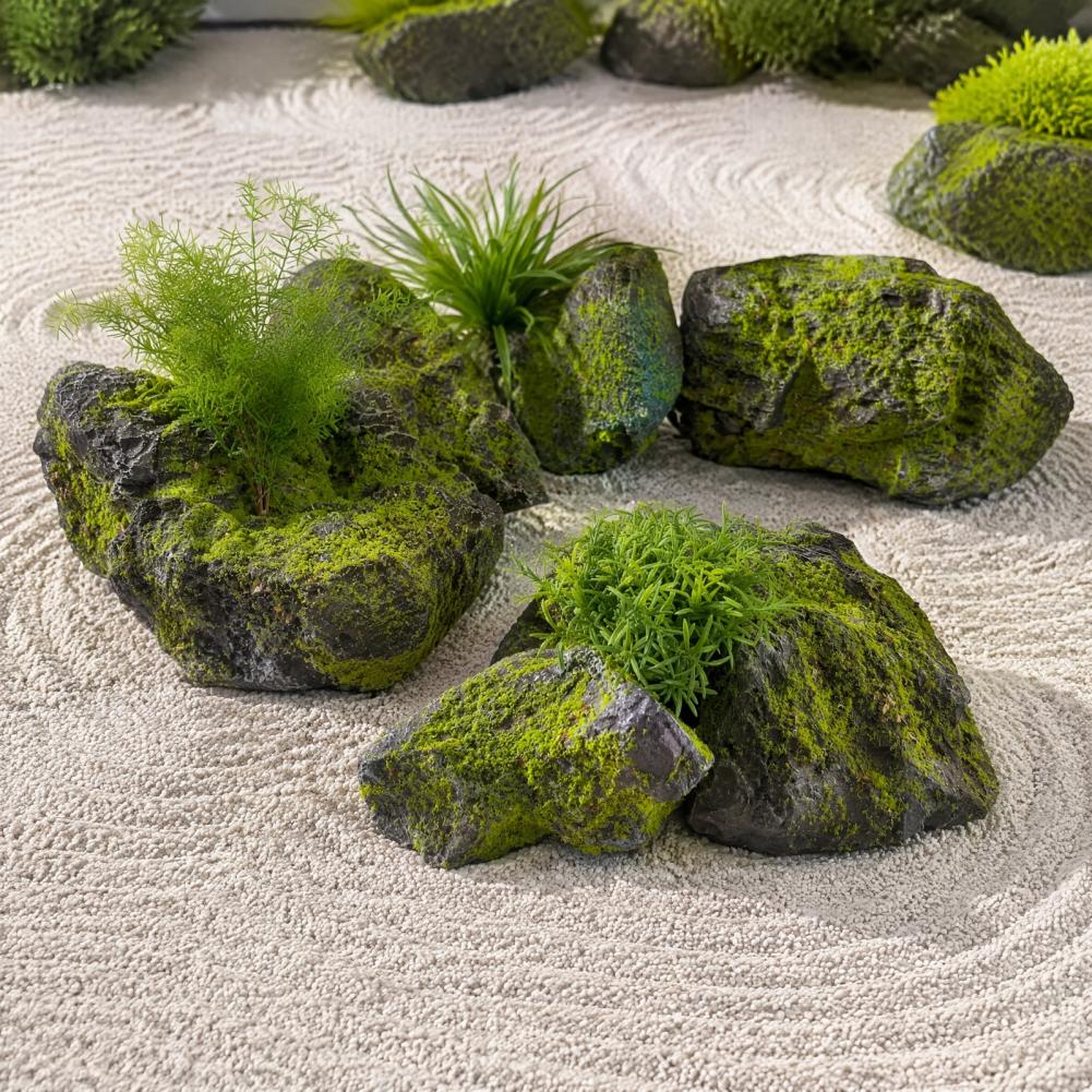 조경용 인조 이끼석, 가벼운 인조석 장식, 정원 연못  - Bonsai Garden With Pond 리뷰 및 가격