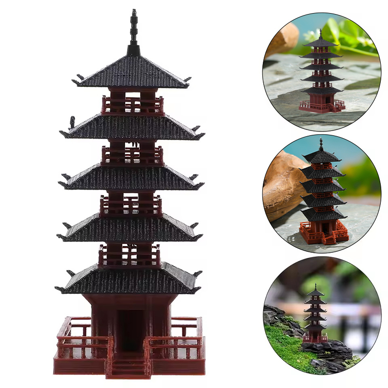 정원 수족관 분재 장식 미니 탑 동상 중국 고대 건물  - Bonsai Garden Ideas 리뷰 및 가격
