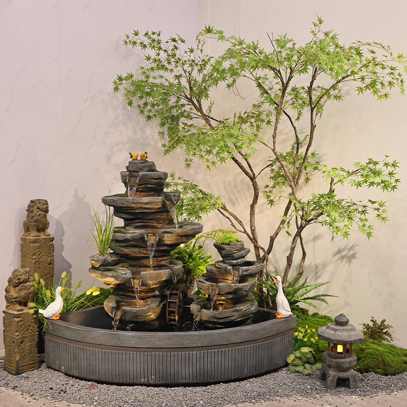 정원 연못 물조경, 발코니 석가산 분재, 야외 정원 물 - Bonsai Garden With Pond 리뷰 및 가격