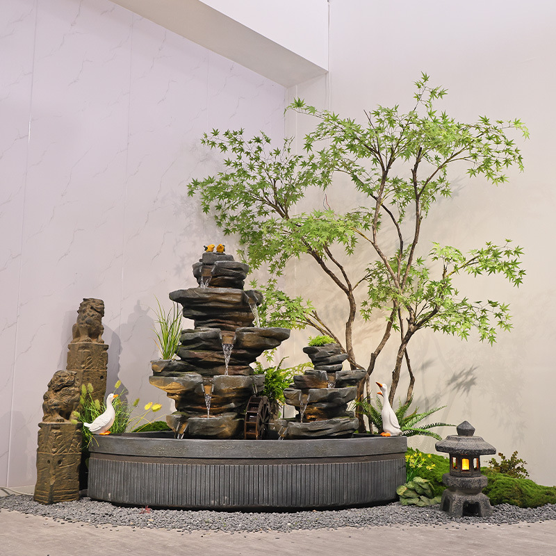 정원 연못 물조경, 발코니 석가산 분재, 야외 정원 물 - Bonsai Garden With Pond 리뷰 및 가격