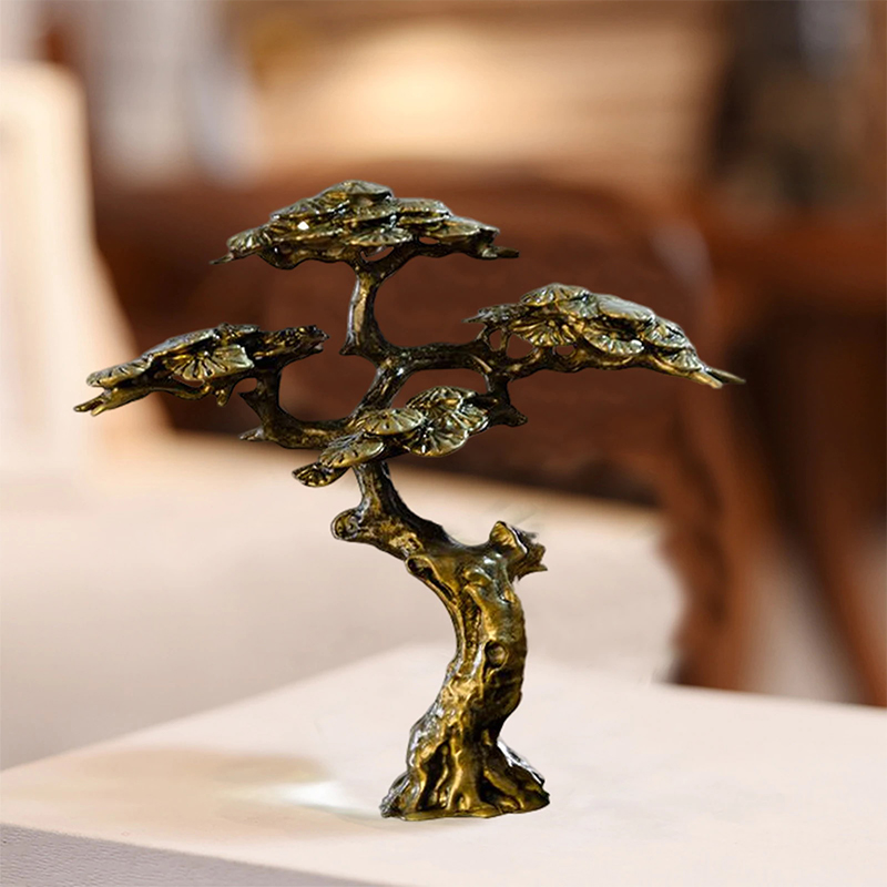 미니 환영 소나무 미니어처 입상 구리 작은 가짜 나무  - Bonsai Garden Ideas 리뷰 및 가격